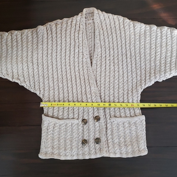 🔥HP🔥HANDCRAFTED Cardigan/Blazer Jacket, Tan, SZ S, - Picture 10 of 13